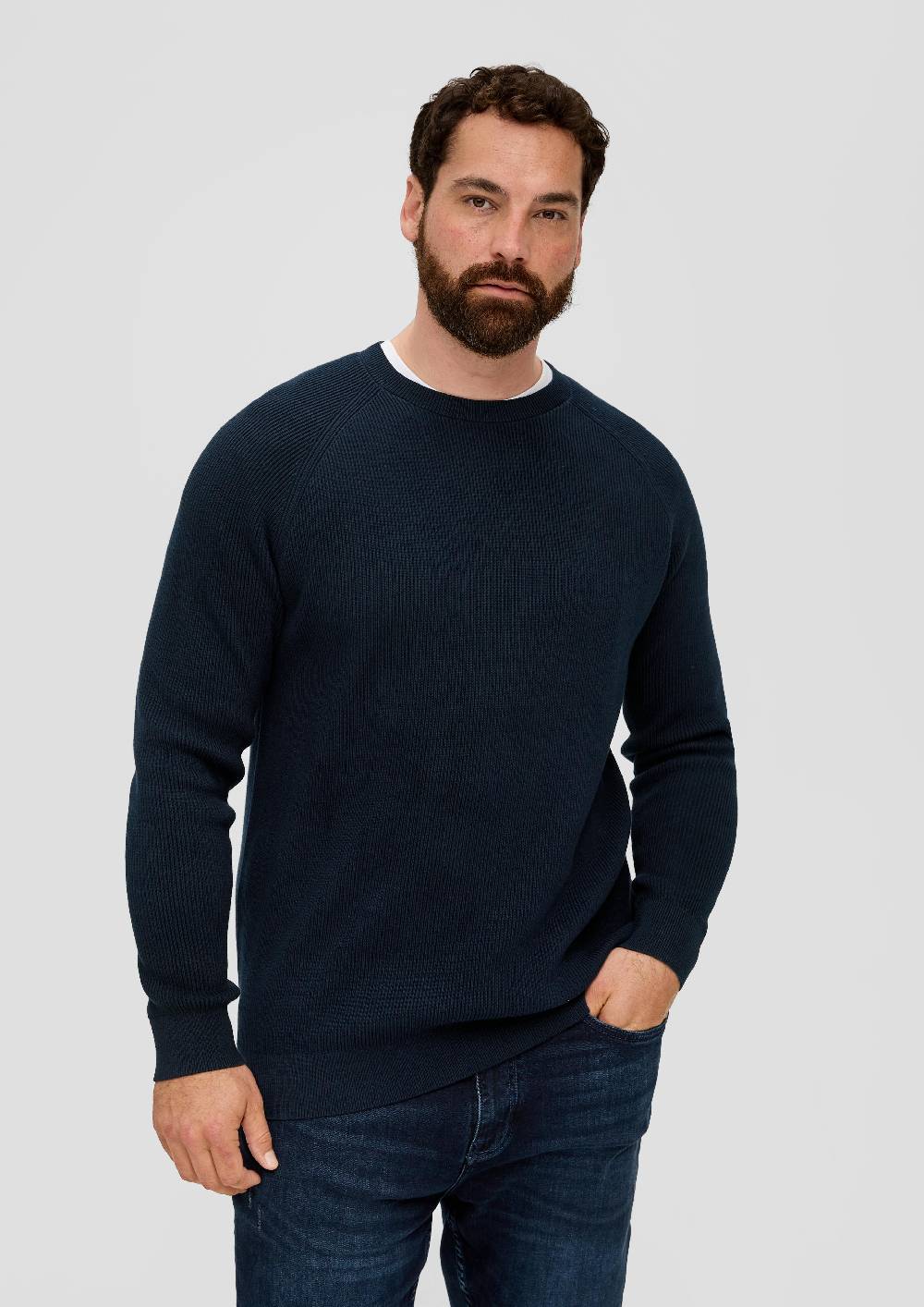 S.Oliver Feinstrickpullover Aus Baumwolle