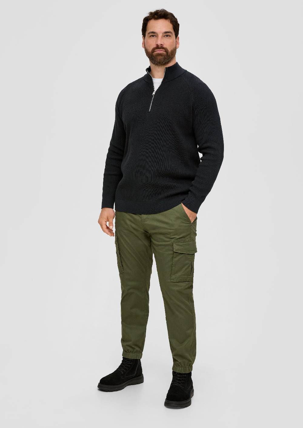 S.Oliver Feinstrickpullover Aus Baumwolle