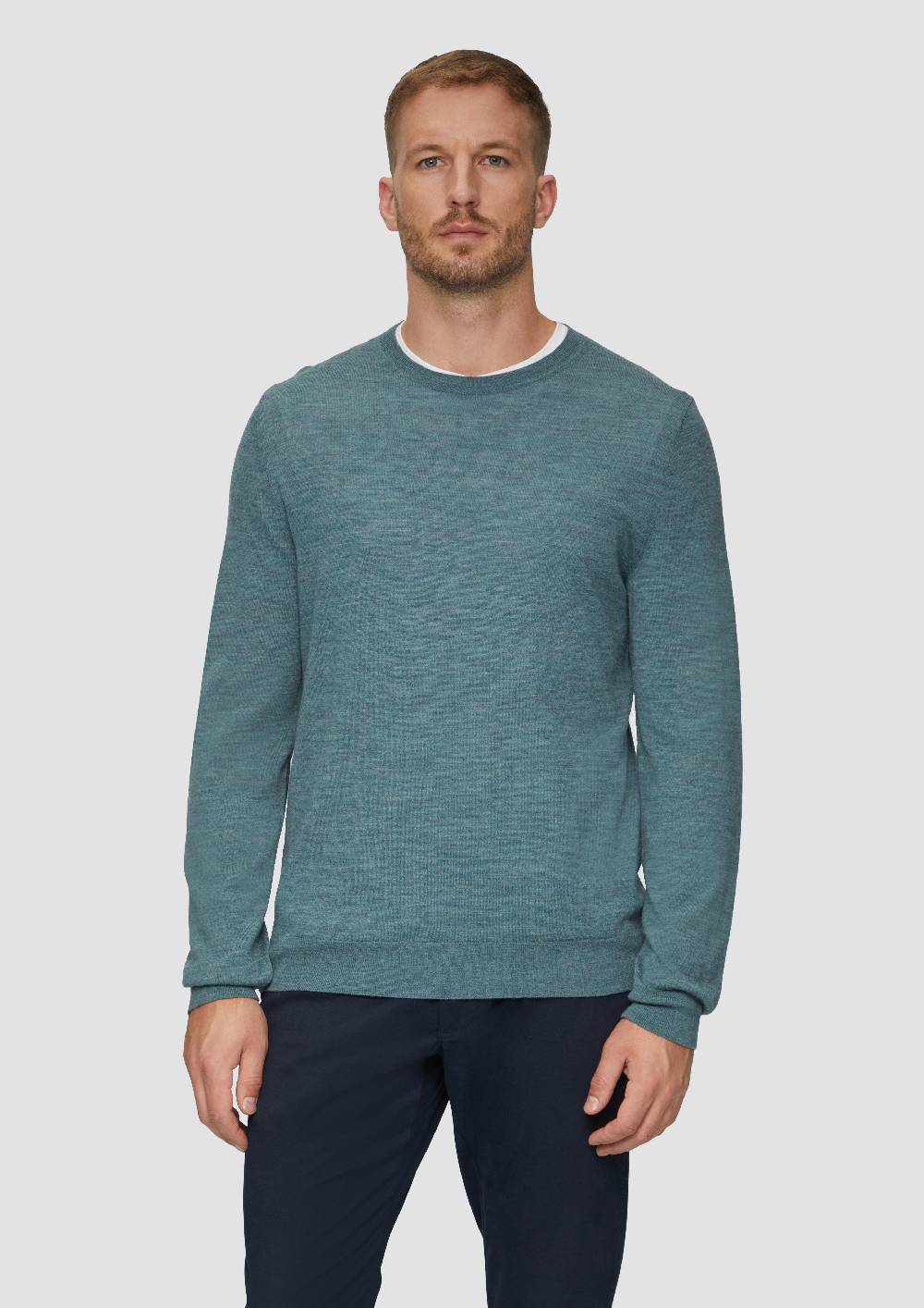 S.Oliver Feinstrickpullover Aus Reiner Merinowolle