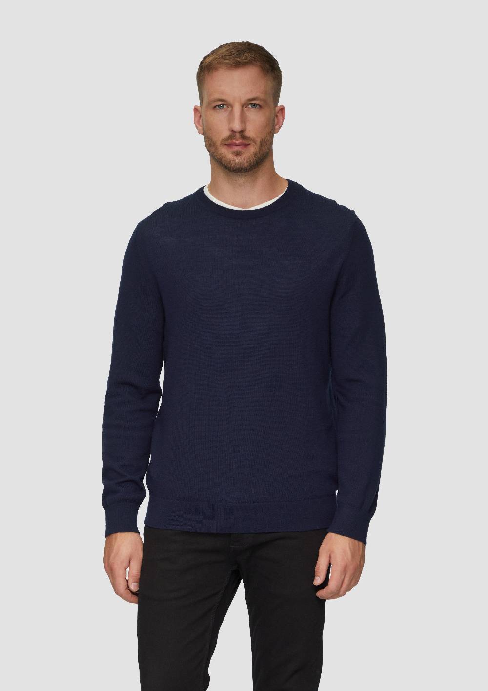 S.Oliver Feinstrickpullover Aus Reiner Merinowolle