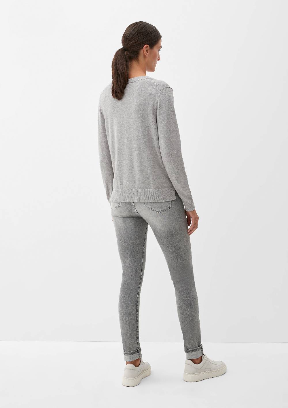 S.Oliver Feinstrickpullover Aus Viskosemix