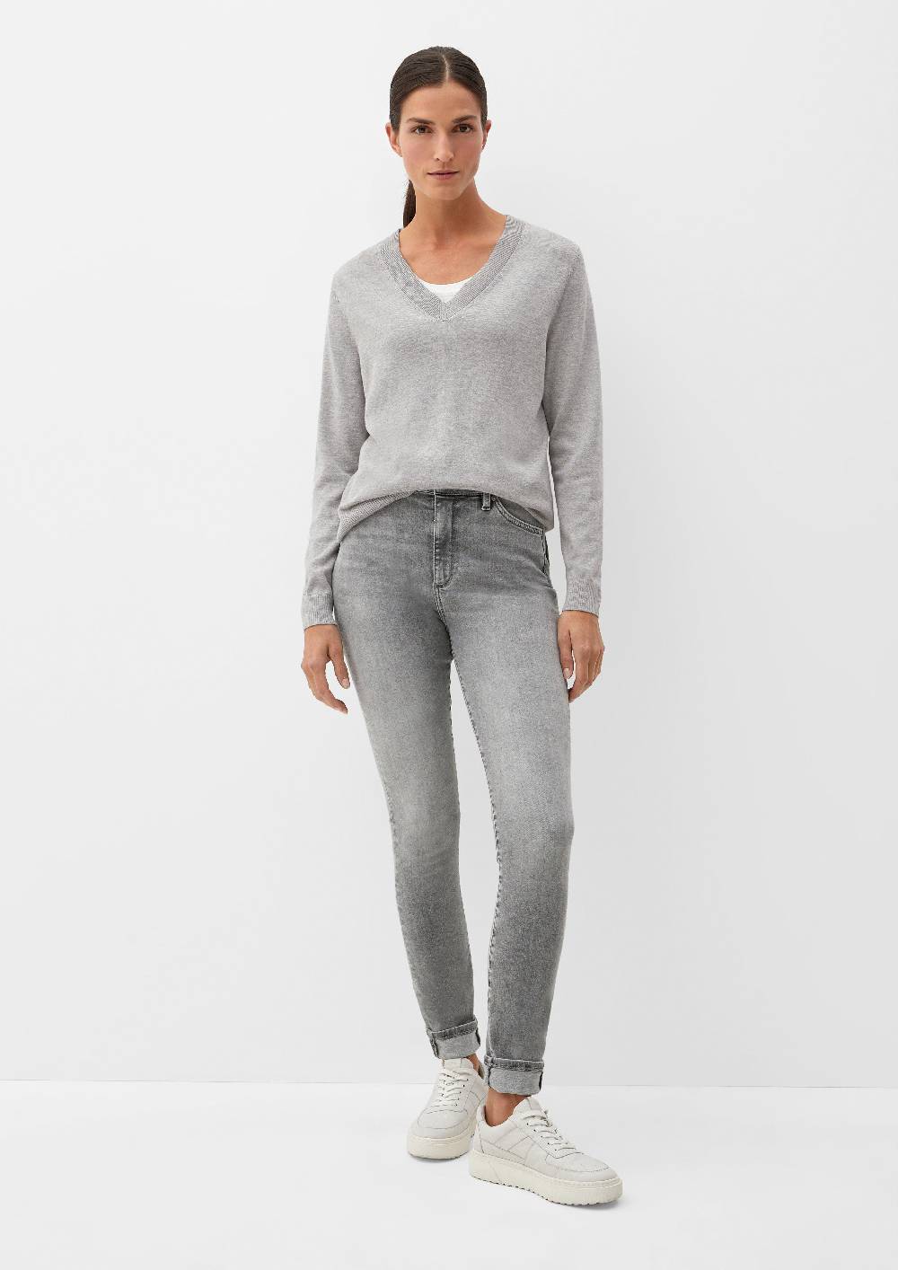 S.Oliver Feinstrickpullover Aus Viskosemix