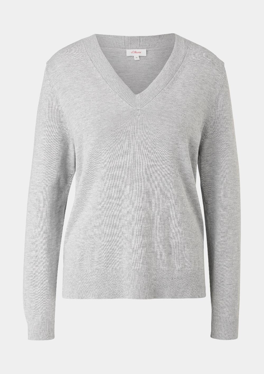 S.Oliver Feinstrickpullover Aus Viskosemix