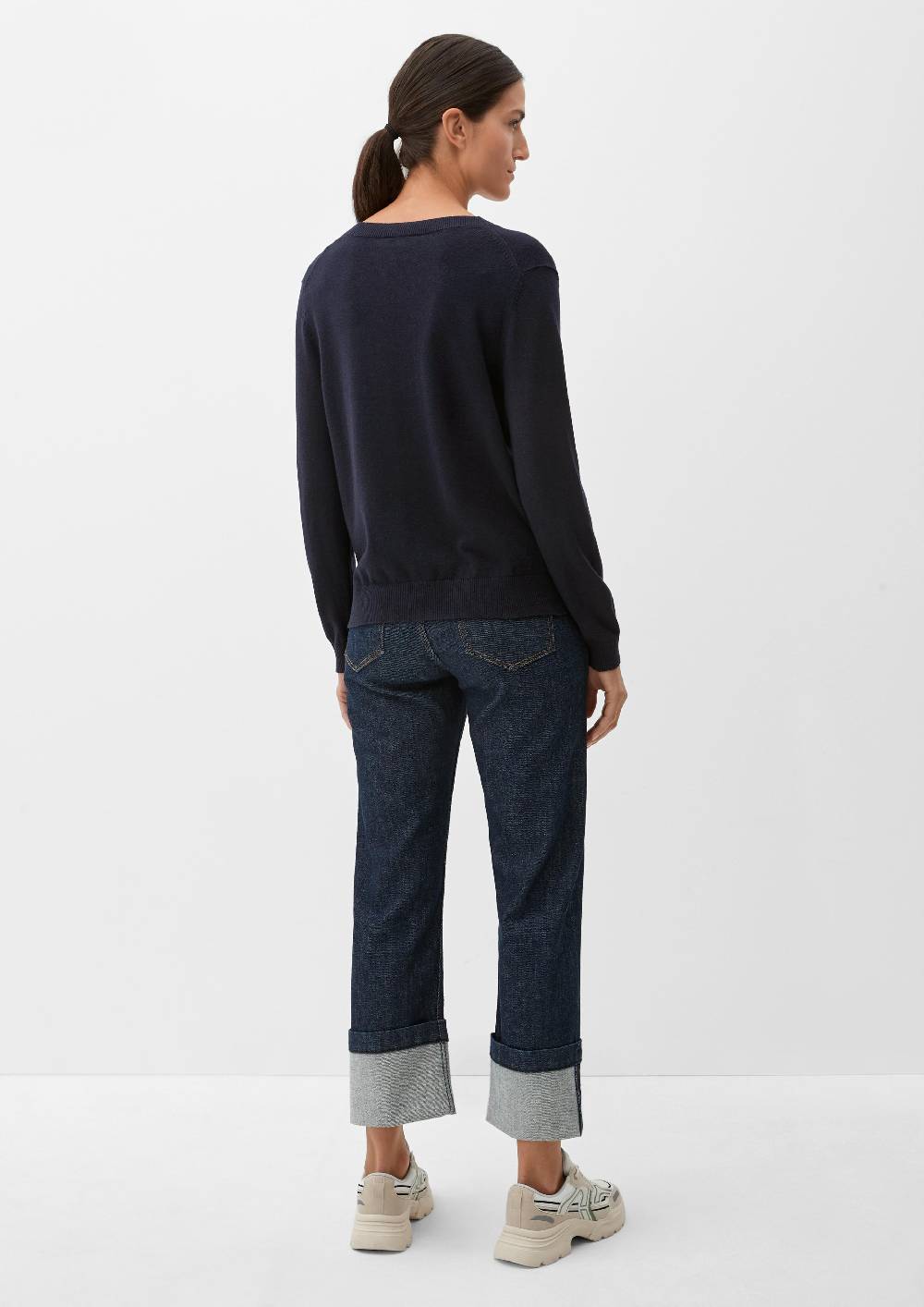 S.Oliver Feinstrickpullover Aus Viskosemix