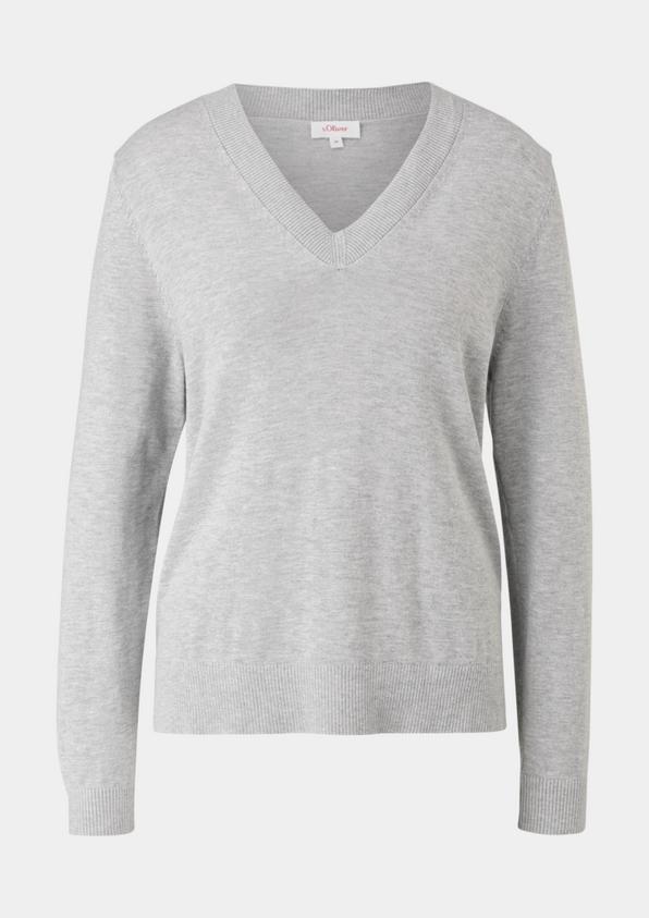 S.Oliver Feinstrickpullover Aus Viskosemix