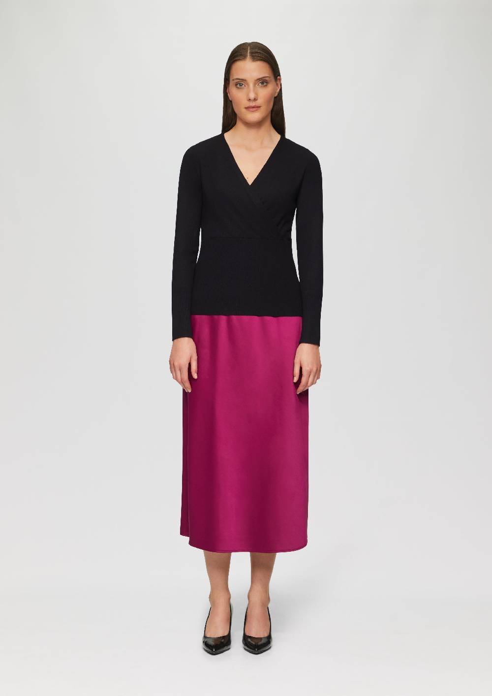 S.Oliver Feinstrickpullover In Wickel-Optik