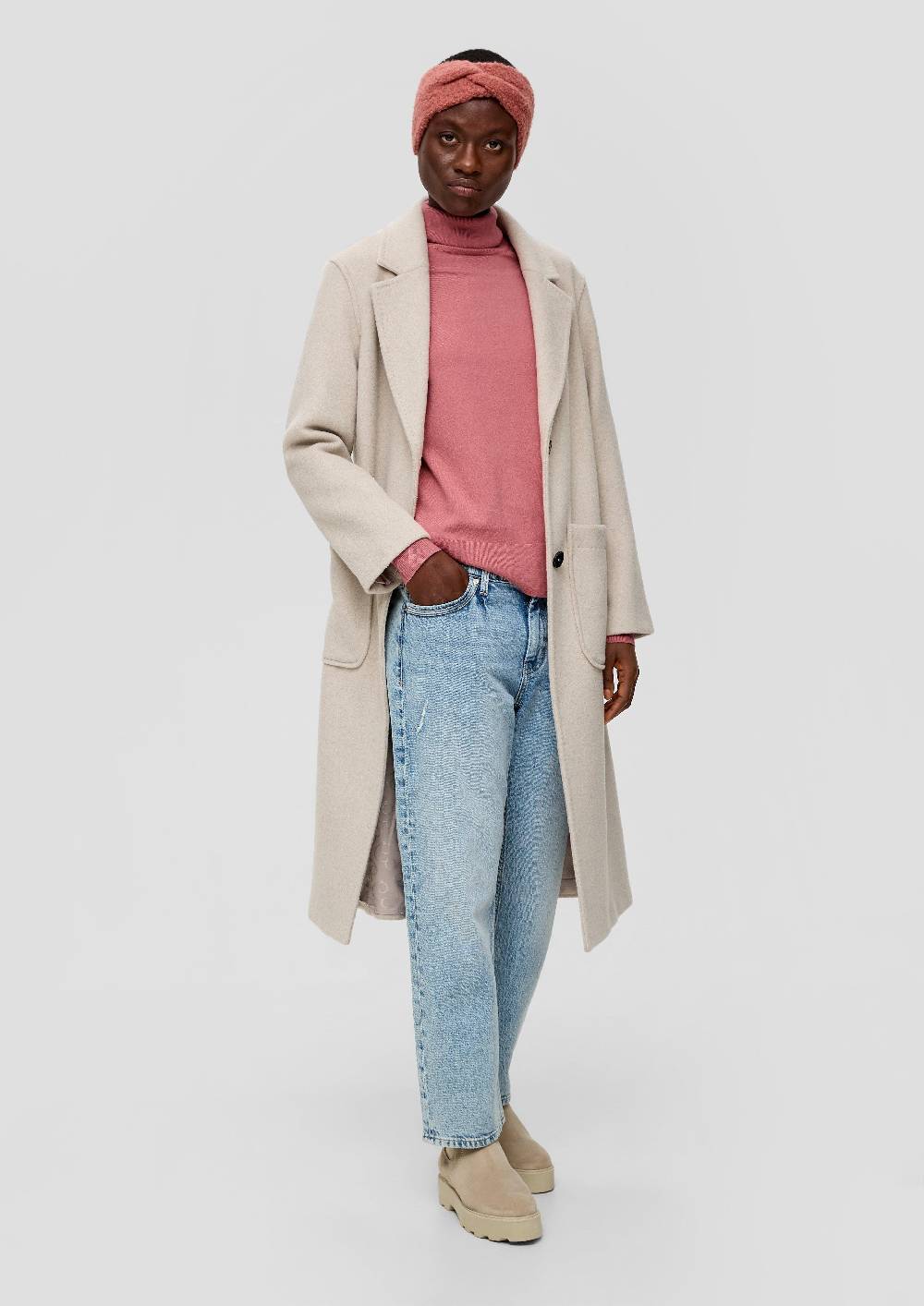 S.Oliver Feinstrickpullover Mit Rollkragen