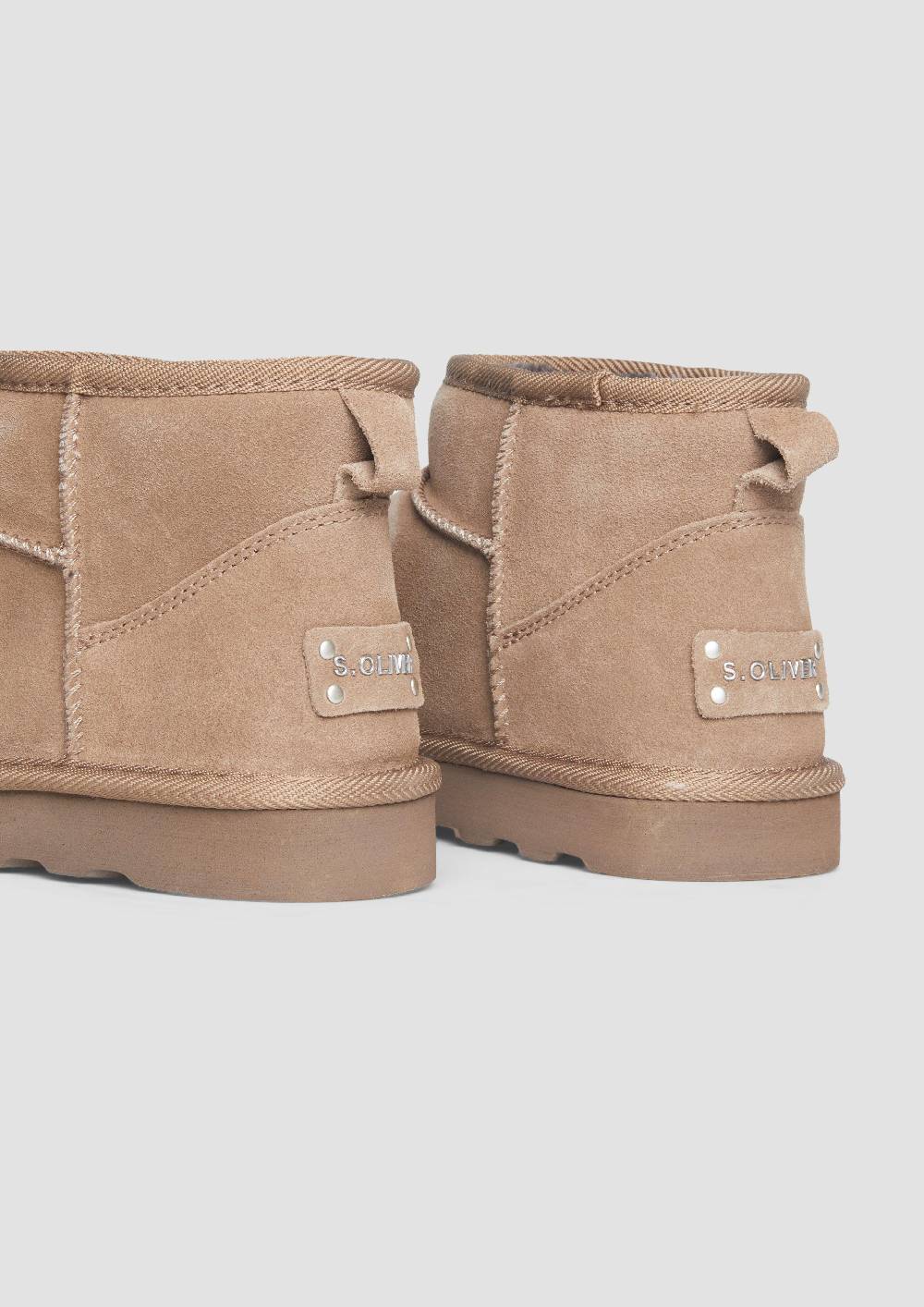 S.Oliver Flache Stiefel Aus Leder