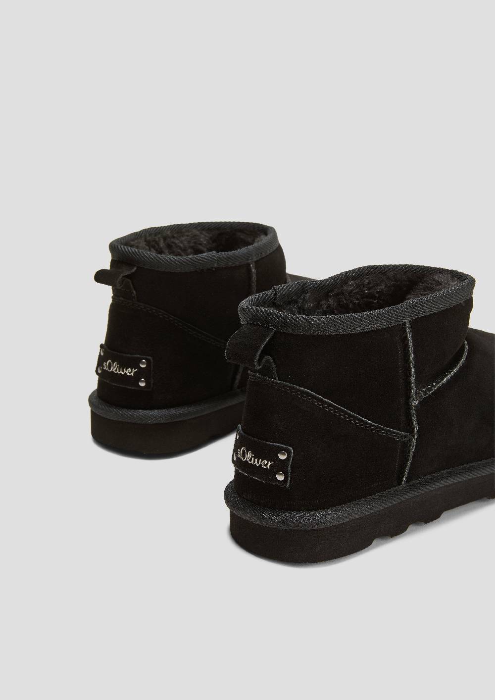 S.Oliver Flache Stiefel Aus Leder