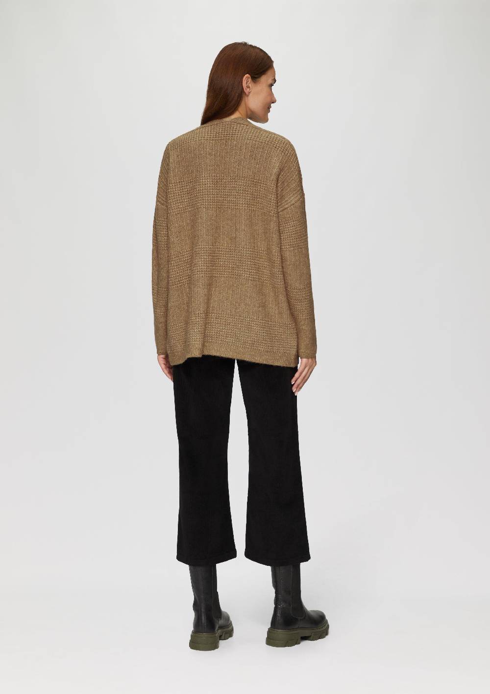 S.Oliver Flauschige Strickjacke In Oversize