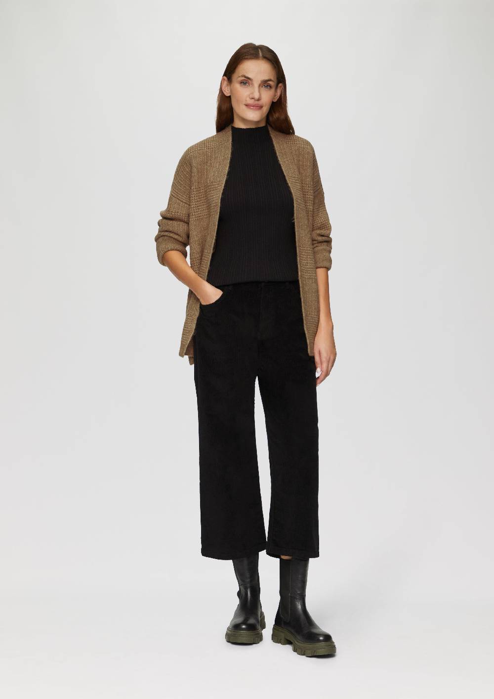 S.Oliver Flauschige Strickjacke In Oversize