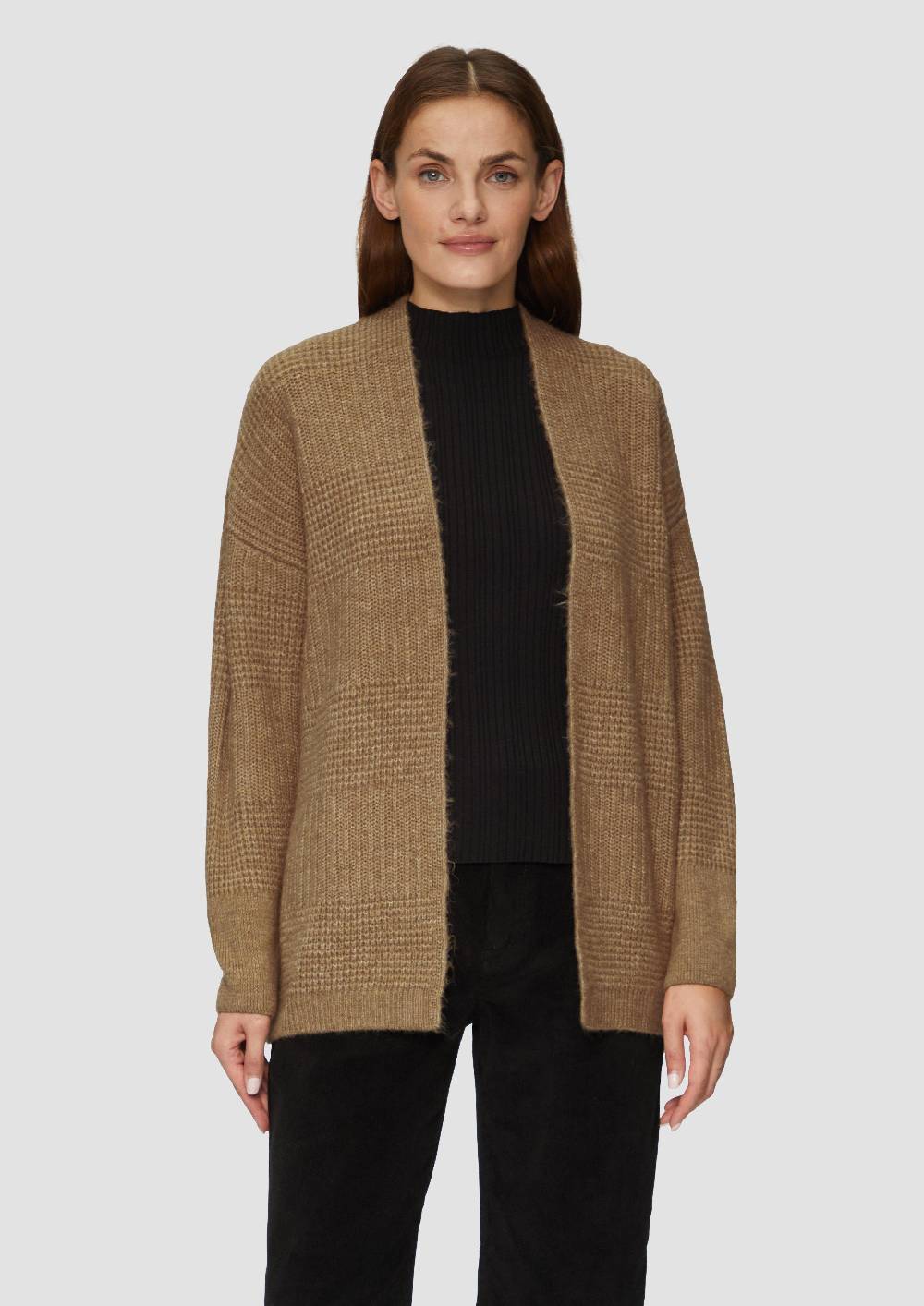 S.Oliver Flauschige Strickjacke In Oversize