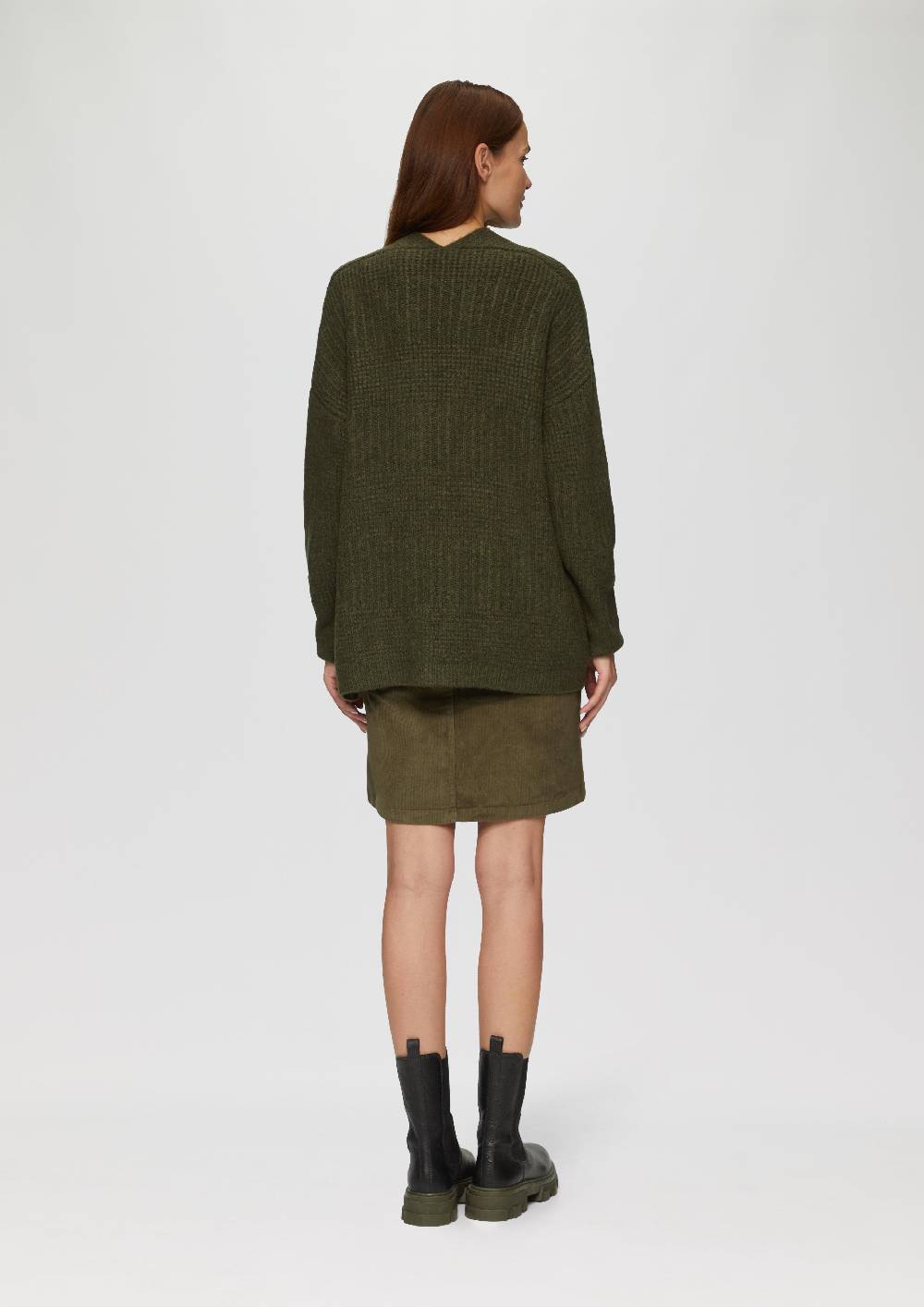 S.Oliver Flauschige Strickjacke In Oversize