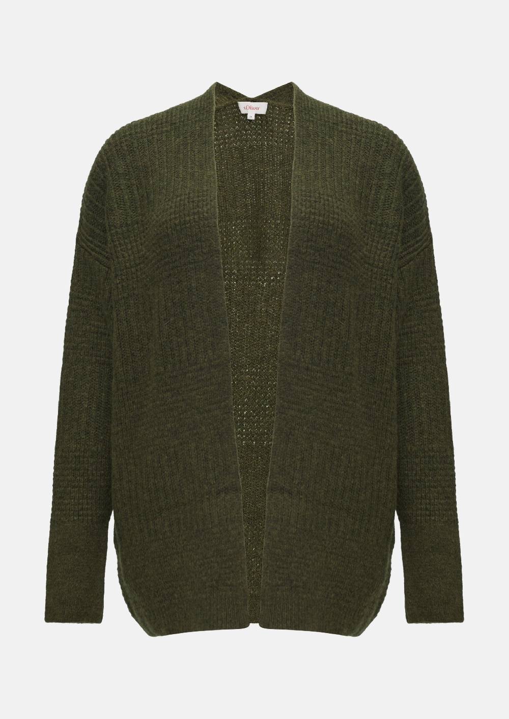 S.Oliver Flauschige Strickjacke In Oversize