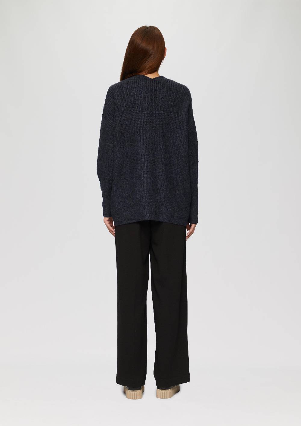 S.Oliver Flauschige Strickjacke In Oversize