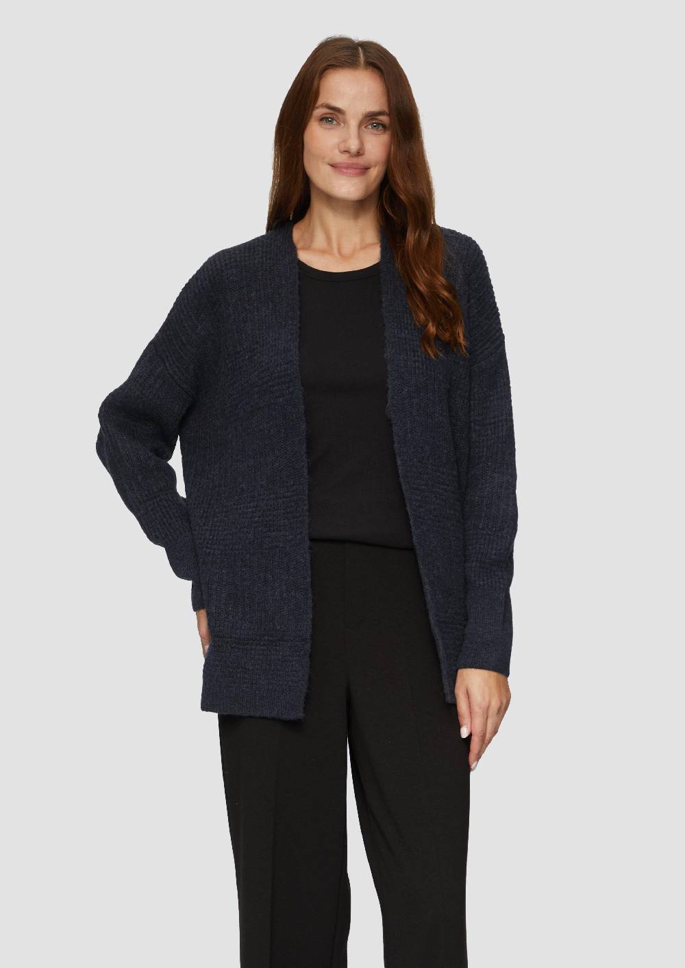 S.Oliver Flauschige Strickjacke In Oversize