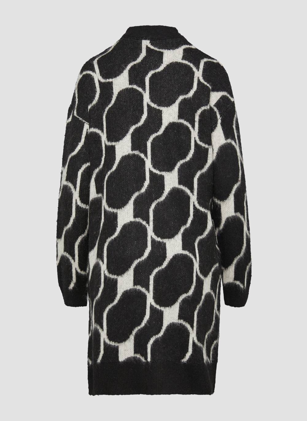 S.Oliver Flauschiger Cardigan Mit Jaquardmuster