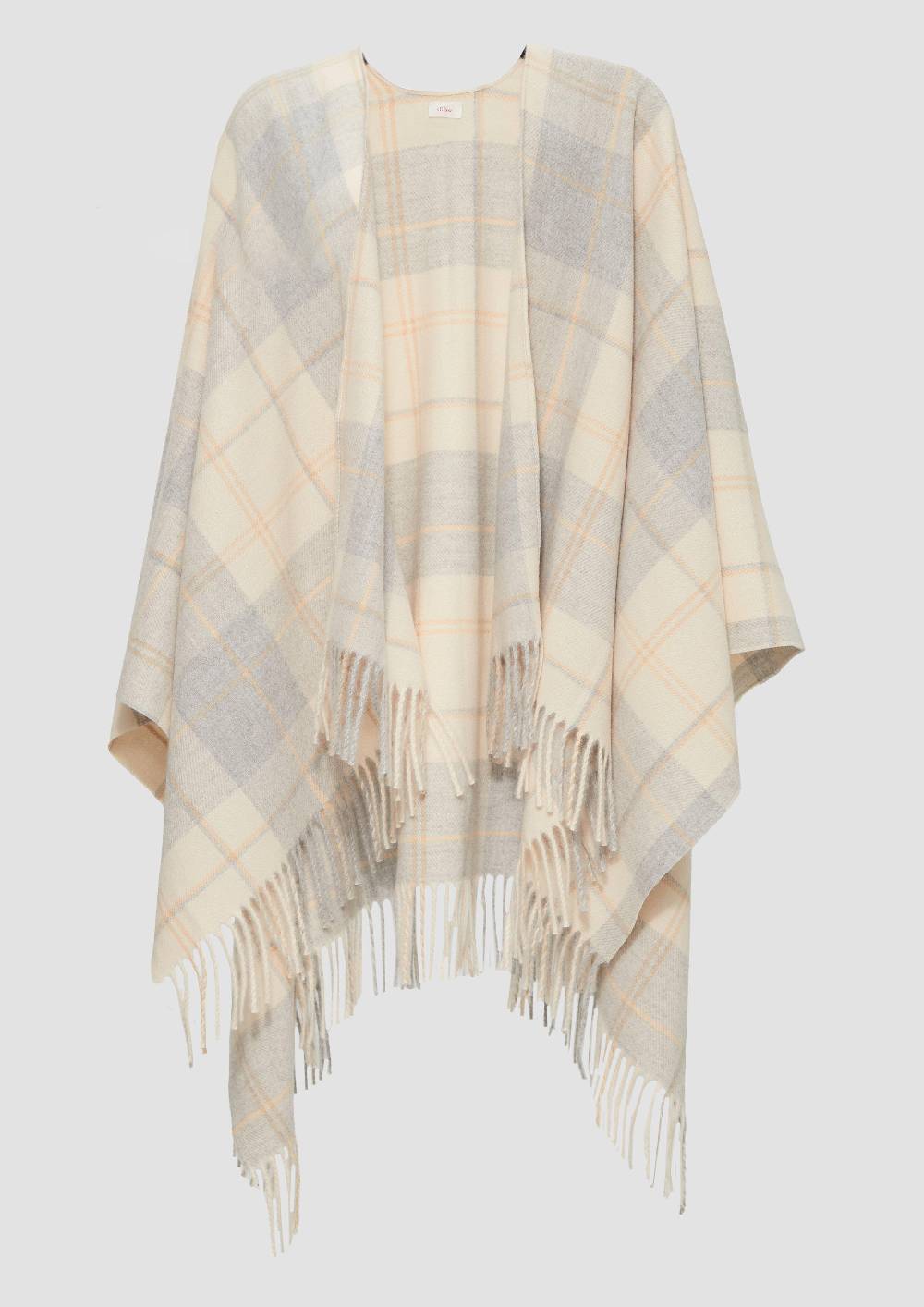 S.Oliver Fransenschal In Karo-Optik