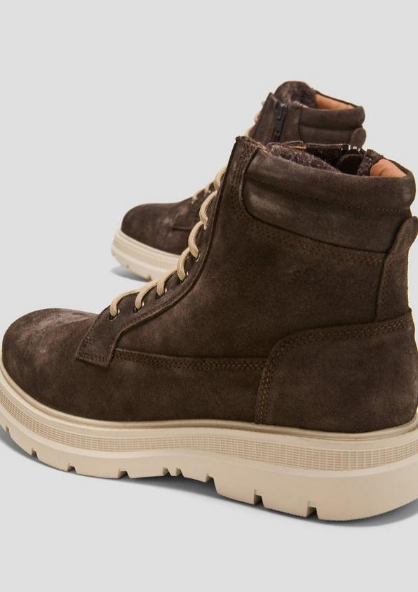 s.Oliver Gefütterte Boots aus Leder