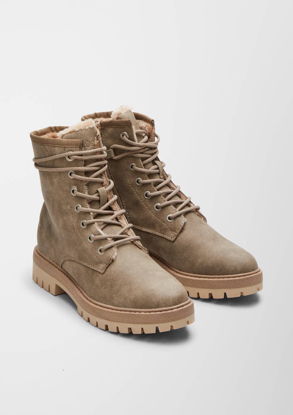 S.Oliver Gefütterte Boots Aus Lederimitat