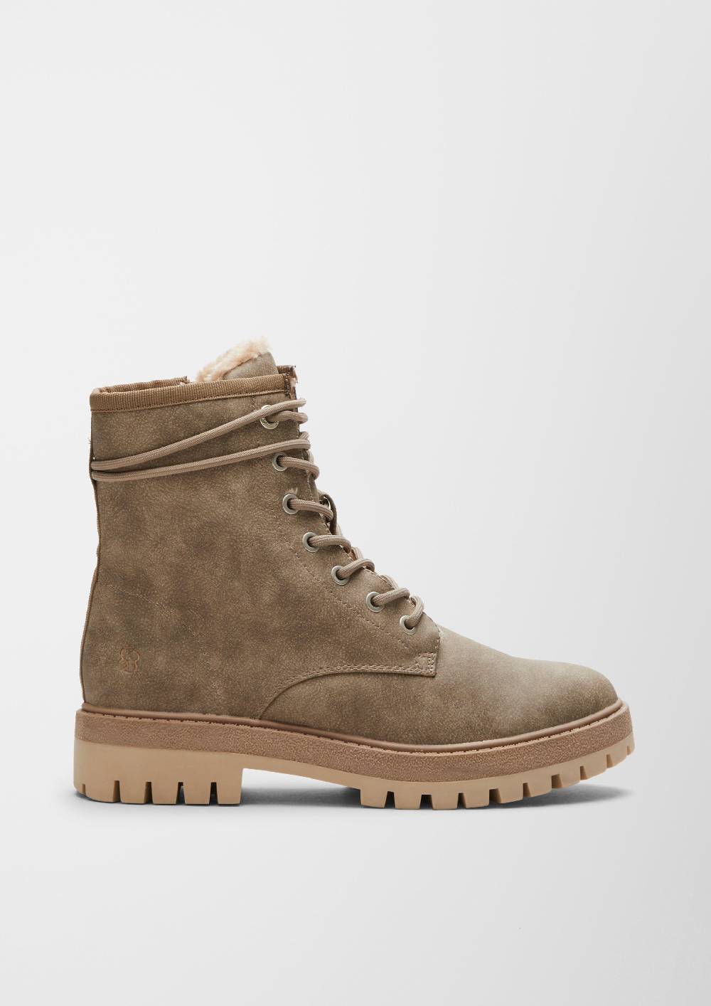 S.Oliver Gefütterte Boots Aus Lederimitat