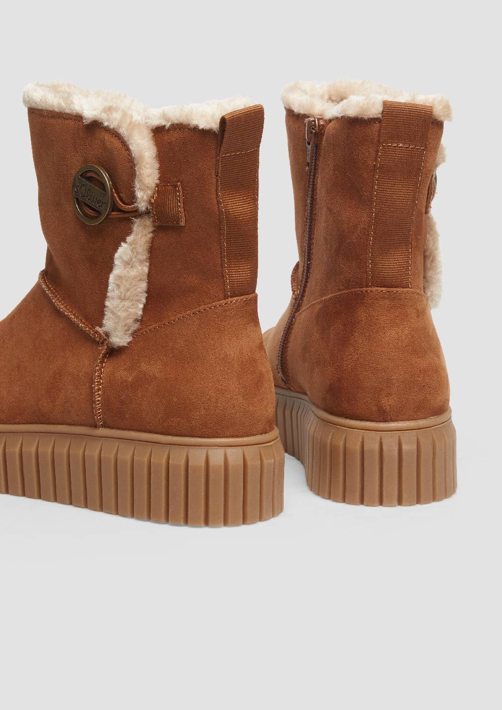 S.Oliver Gefütterte Boots Mit Plateausohle