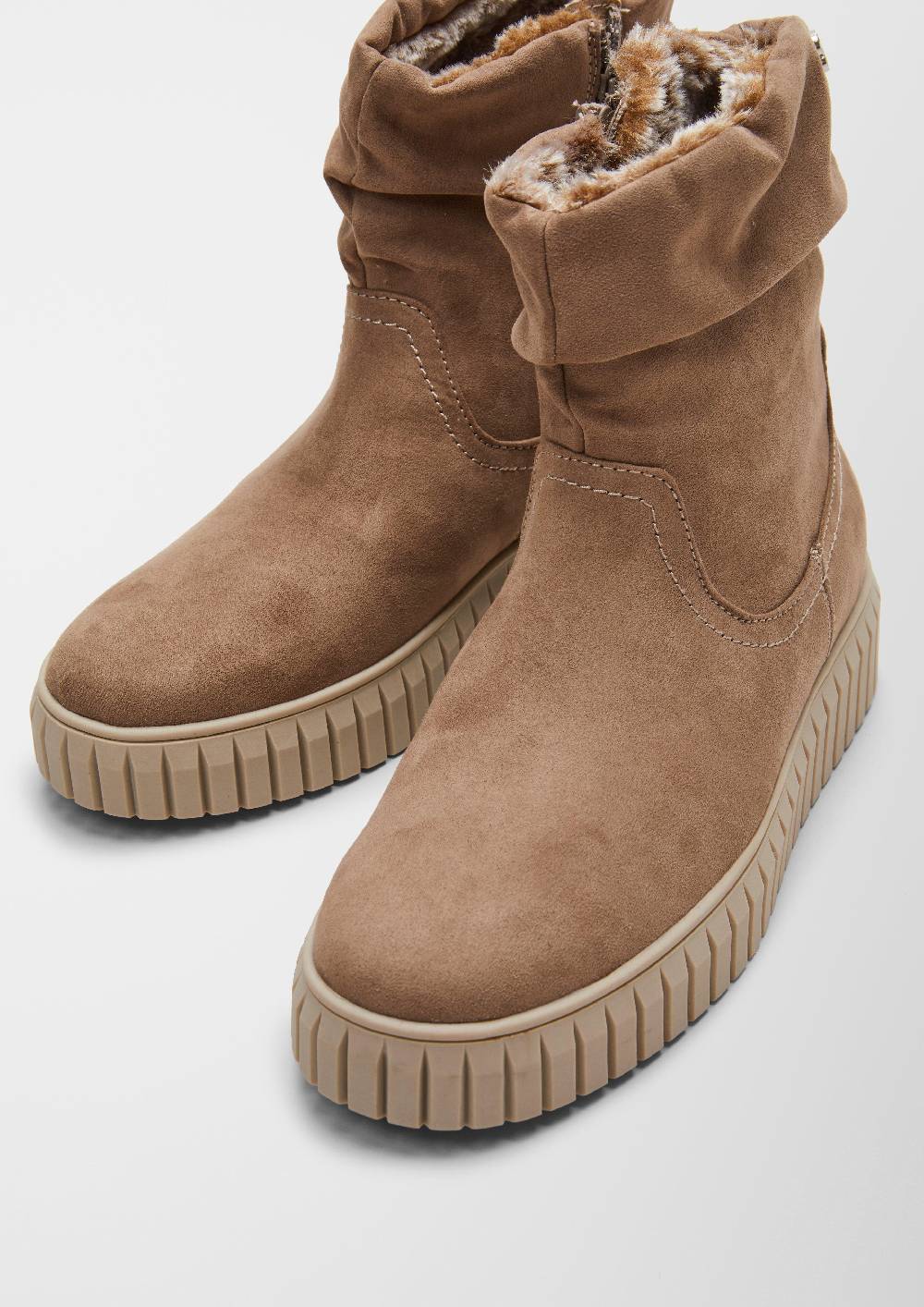 S.Oliver Gefütterte Boots Mit Plateausohle