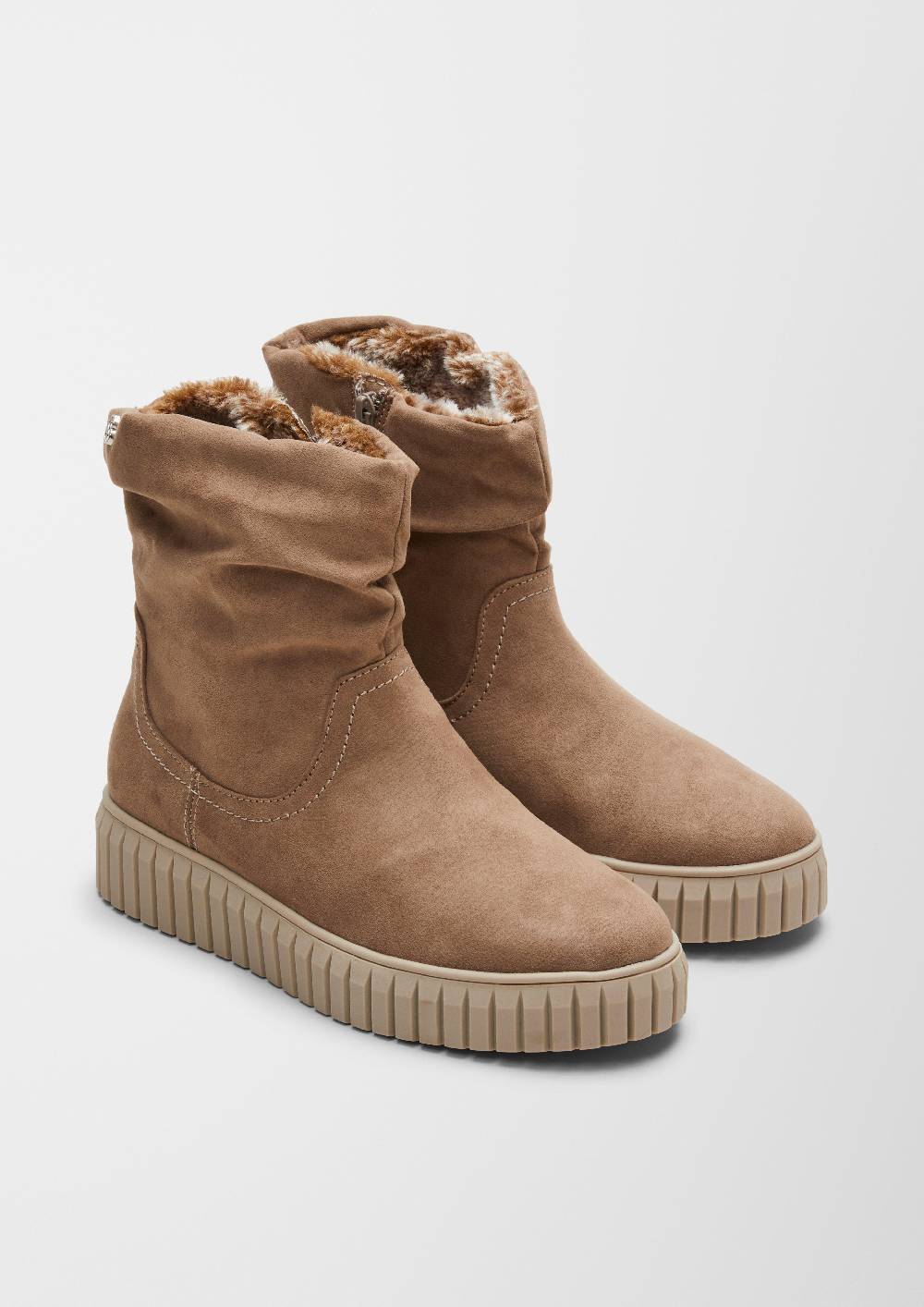 S.Oliver Gefütterte Boots Mit Plateausohle