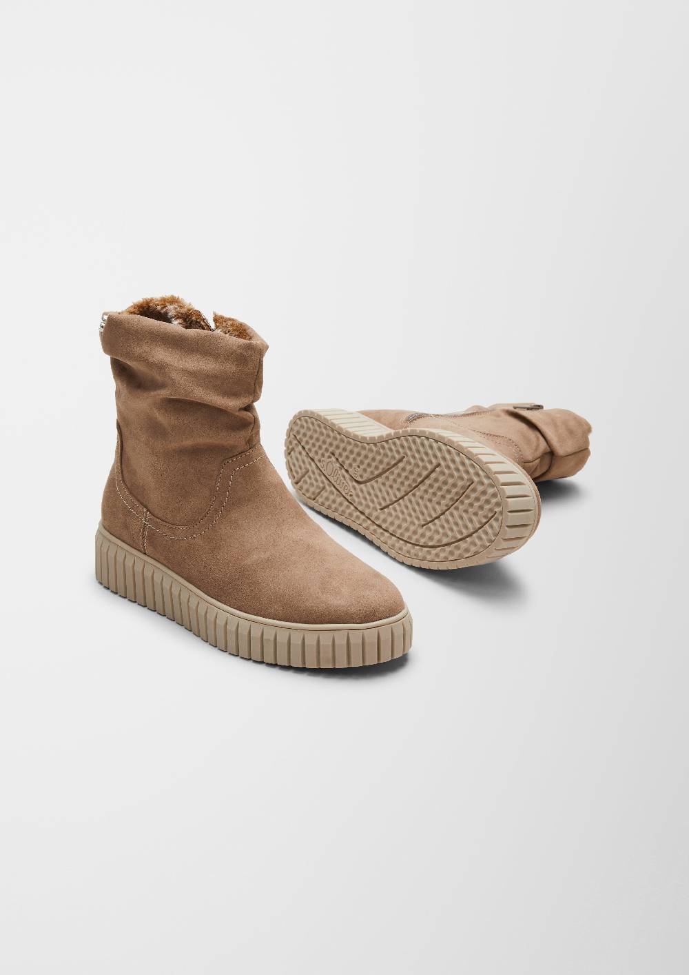 S.Oliver Gefütterte Boots Mit Plateausohle