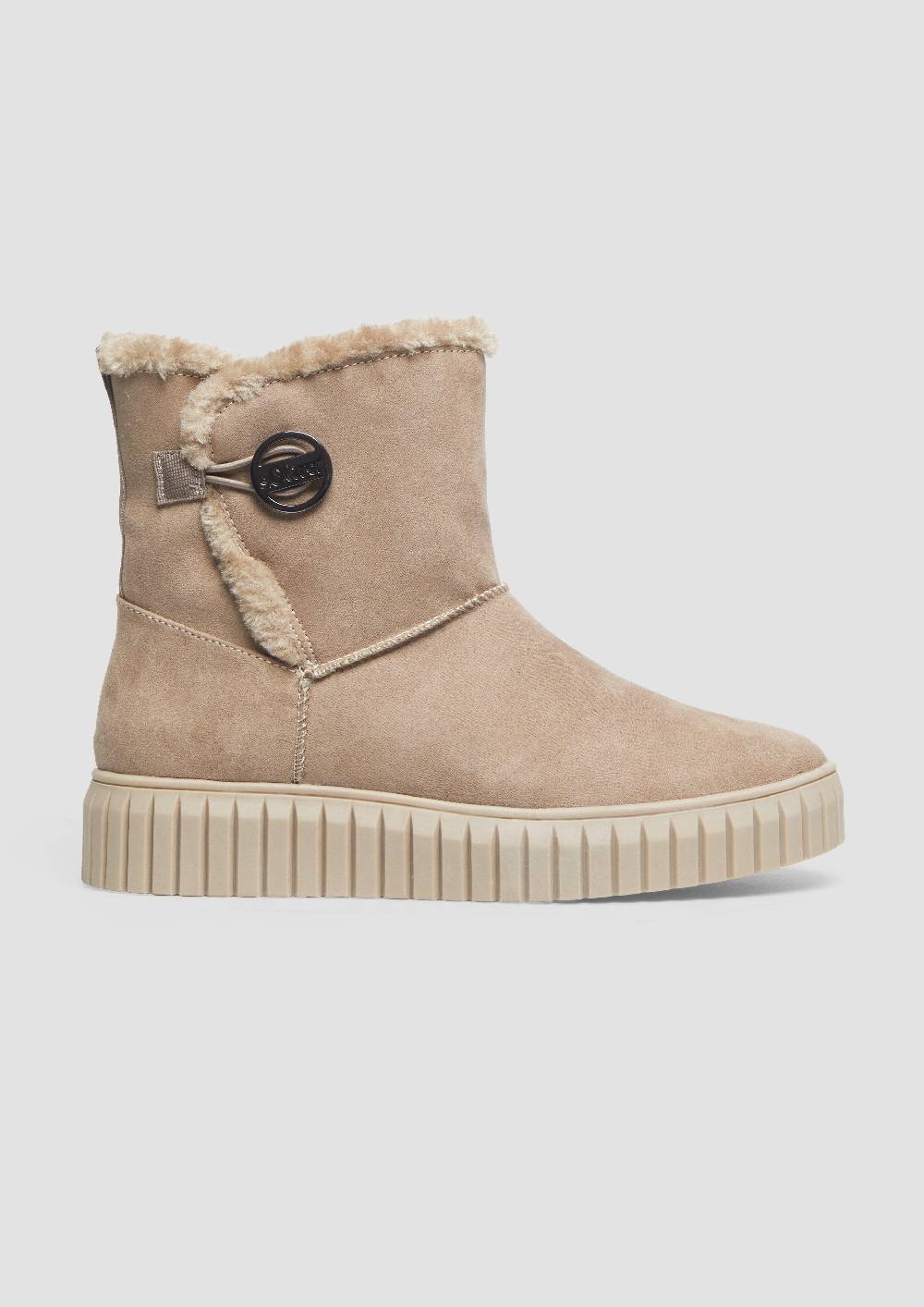 S.Oliver Gefütterte Boots Mit Plateausohle