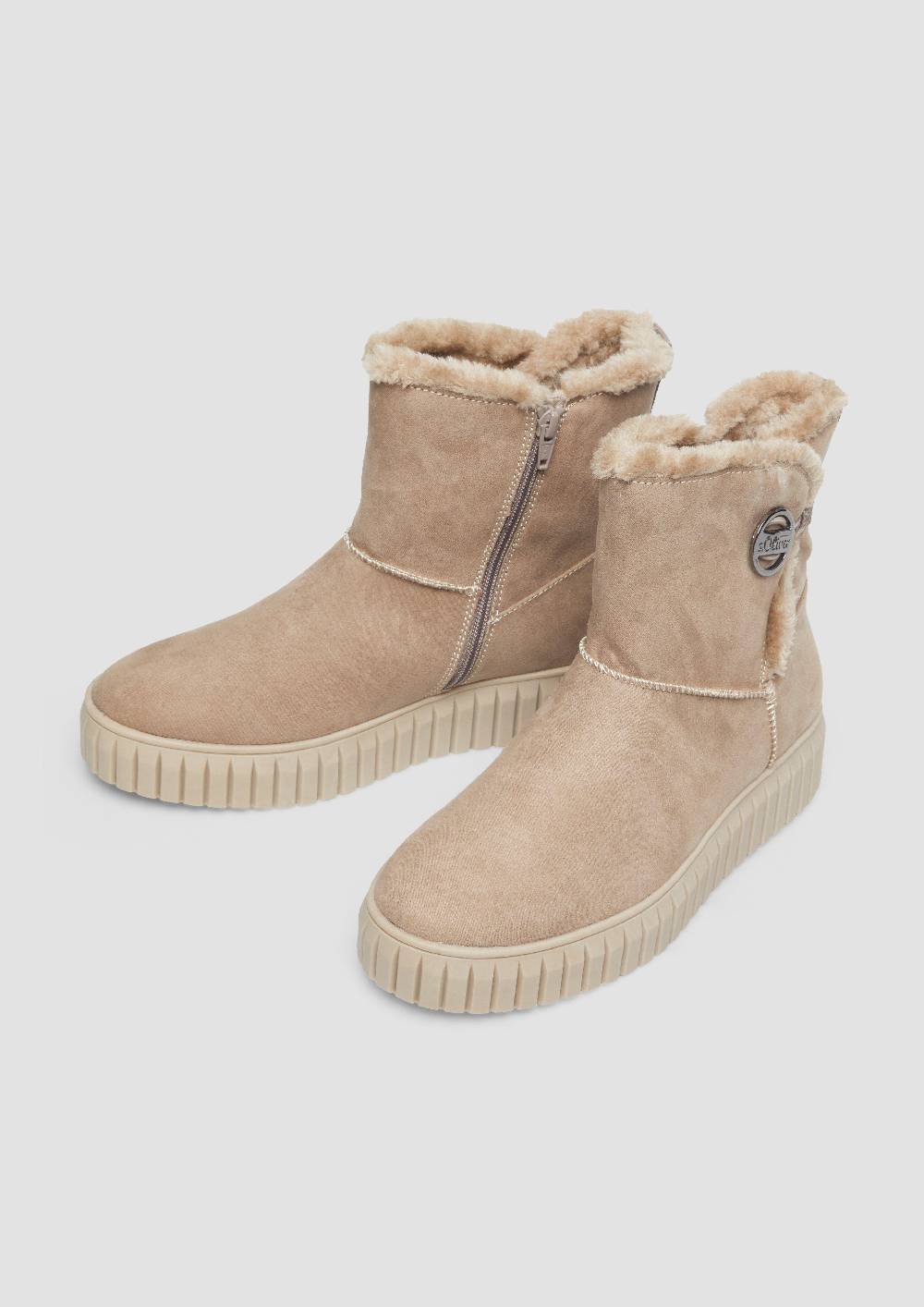 S.Oliver Gefütterte Boots Mit Plateausohle