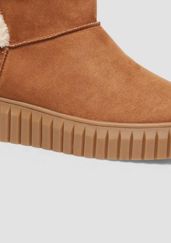 s.Oliver Gefütterte Boots mit Plateausohle