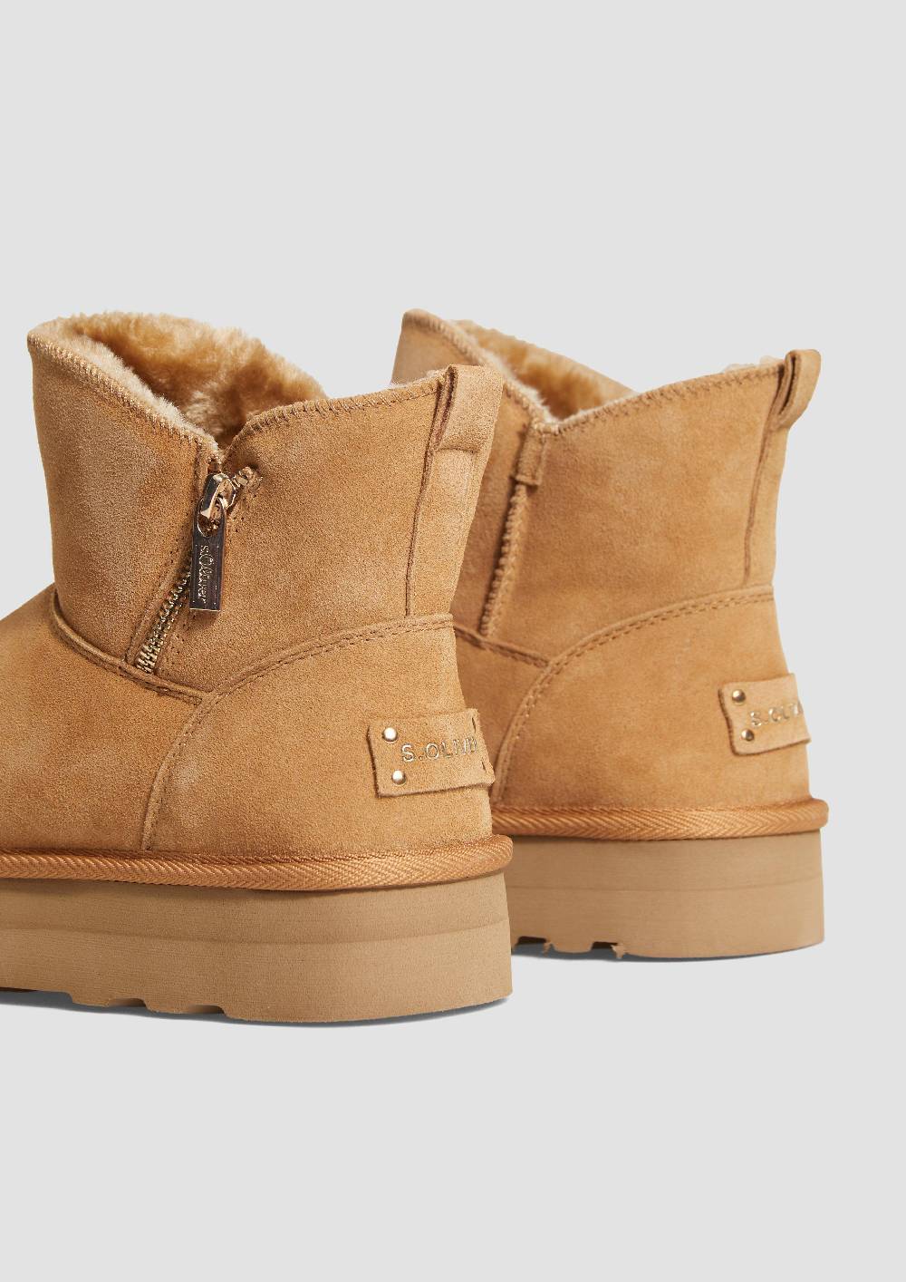 S.Oliver Gefütterte Stiefel Aus Rindsleder