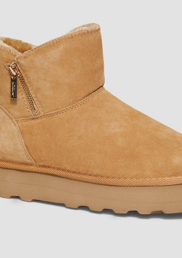 s.Oliver Gefütterte Stiefel aus Rindsleder