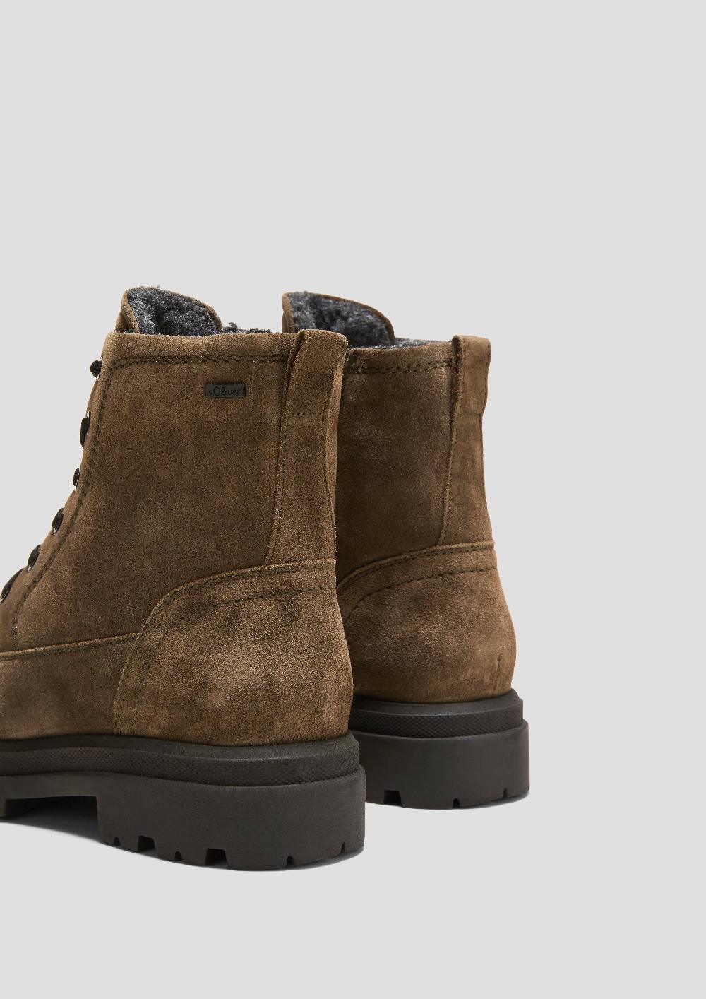 S.Oliver Gefütterte Stiefel Aus Veloursleder