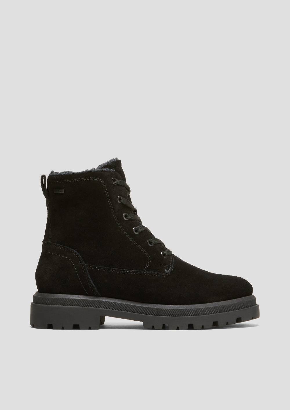 S.Oliver Gefütterte Stiefel Aus Veloursleder