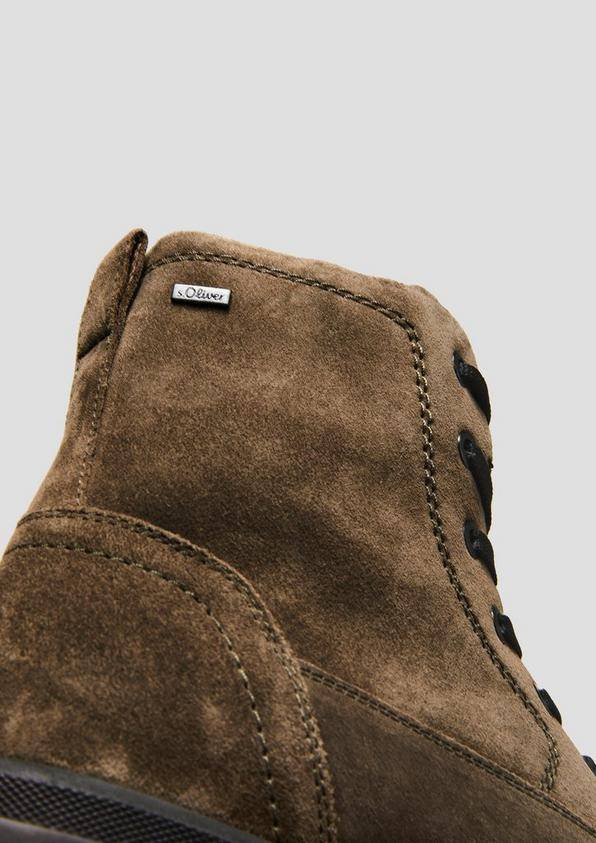 s.Oliver Gefütterte Stiefel aus Veloursleder