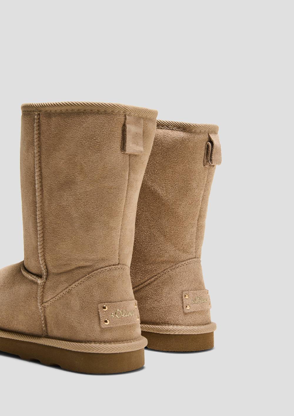 S.Oliver Gefütterte Stiefel Im Materialmix