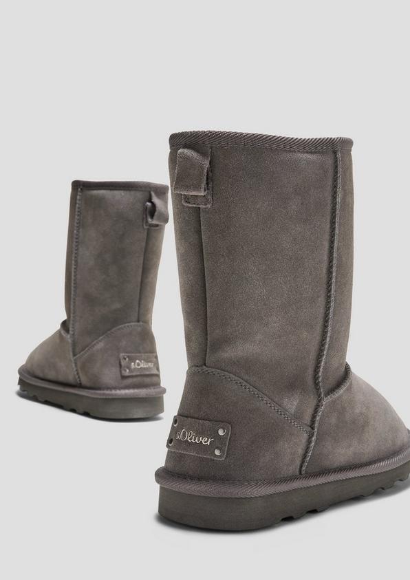 s.Oliver Gefütterte Stiefel im Materialmix