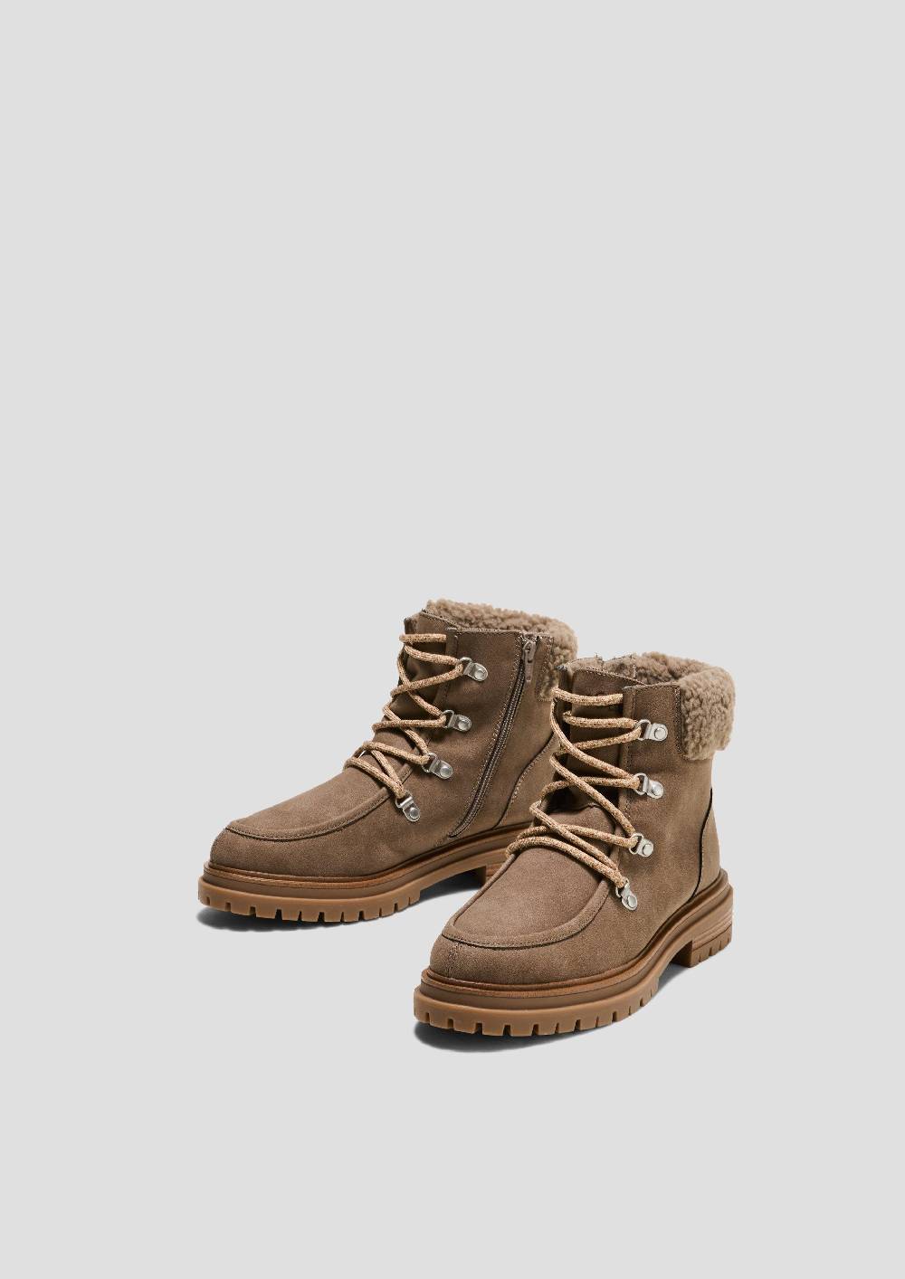 S.Oliver Gefütterte Stiefel In Veloursleder-Optik