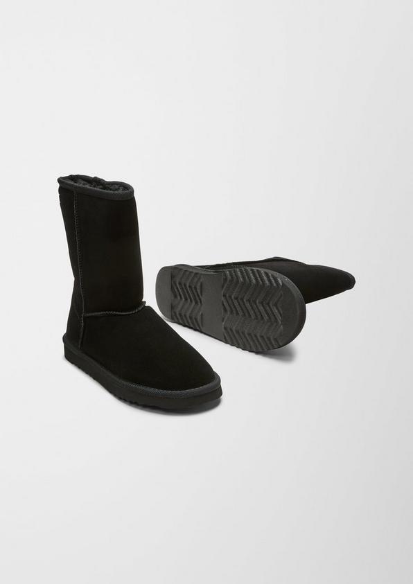 s.Oliver Gefütterte Velourslederstiefel