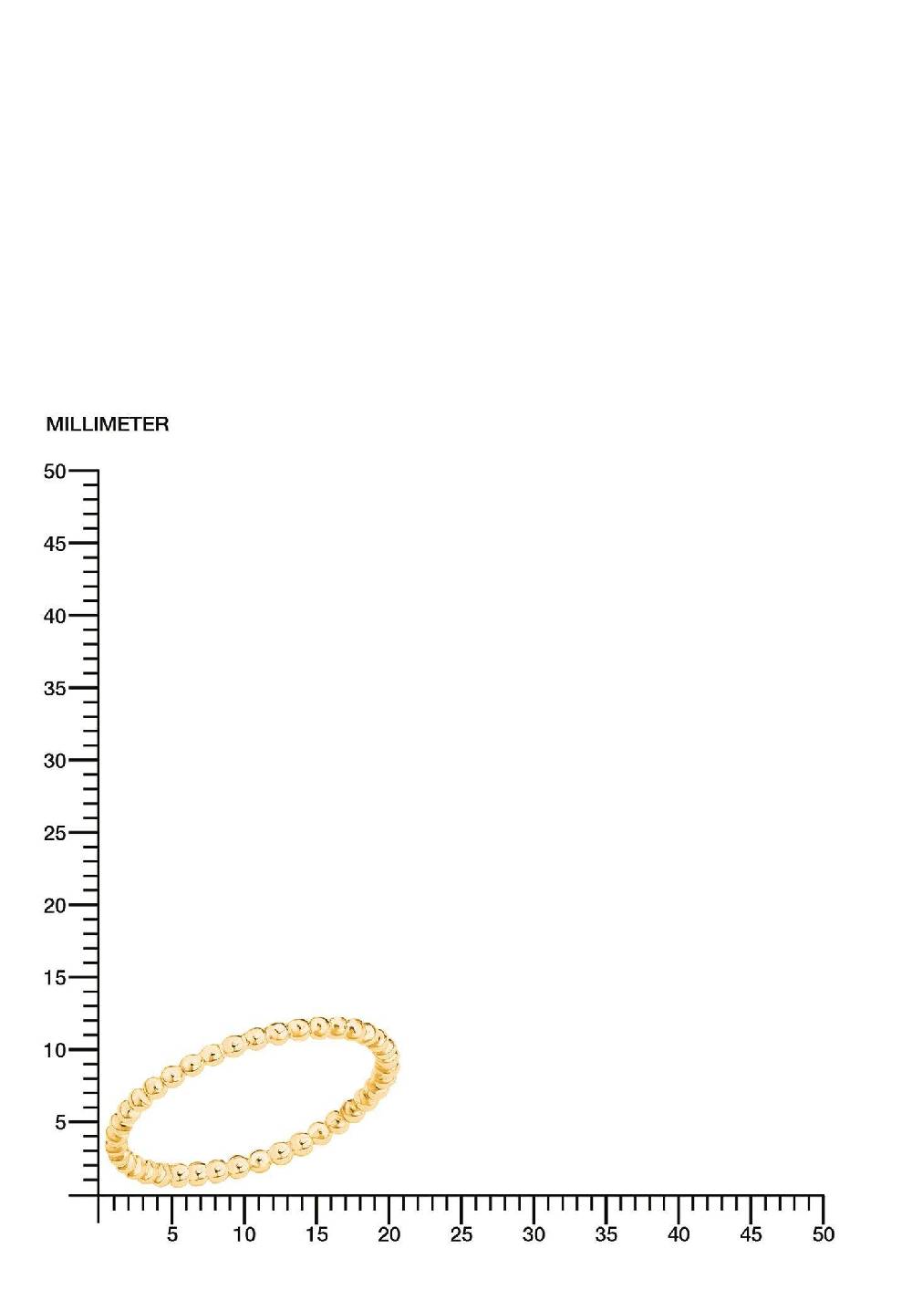 S.Oliver Gelbvergoldeter Kugel-Ring