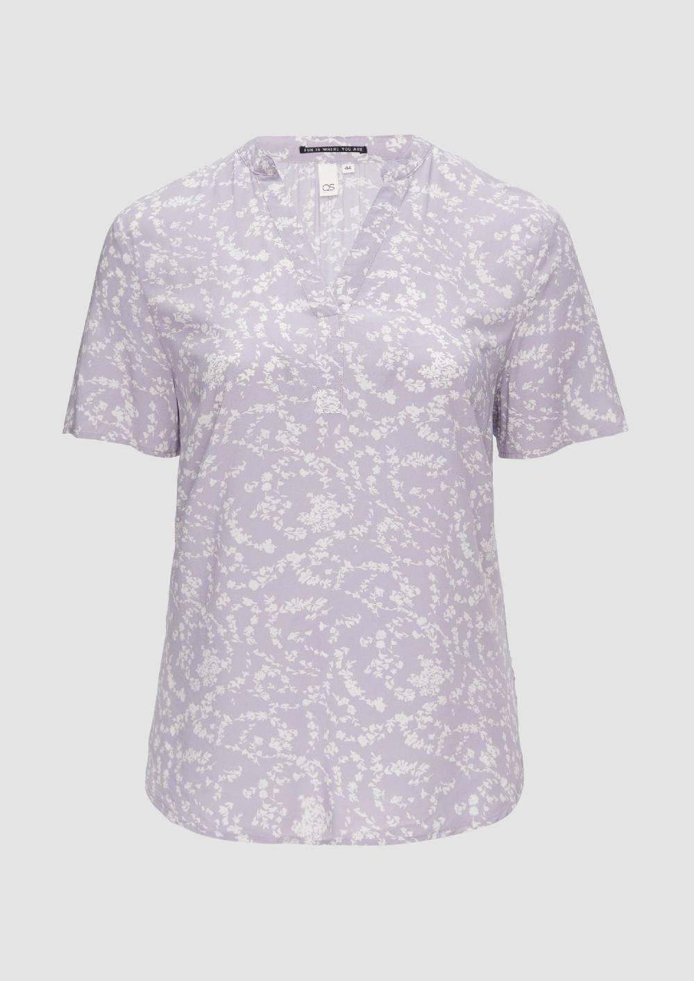 S.Oliver Gemusterte Tunikabluse Aus Viskose