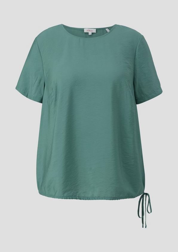 S.Oliver Gemusterte Viskosebluse In O-Shape