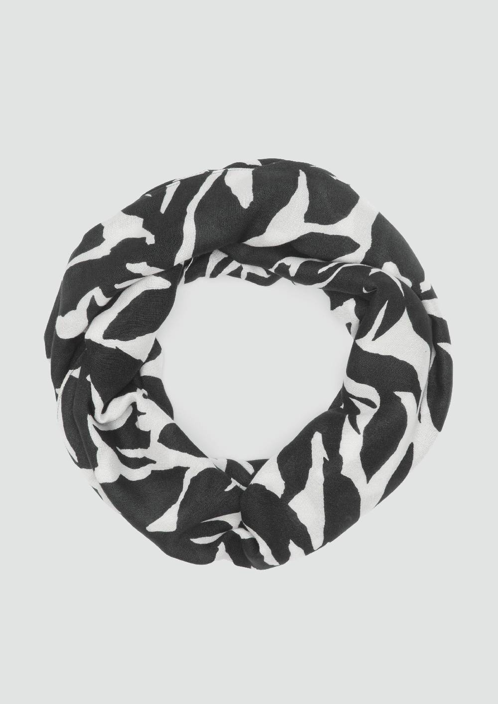 S.Oliver Gemusterter Loop-Schal Aus Viskose