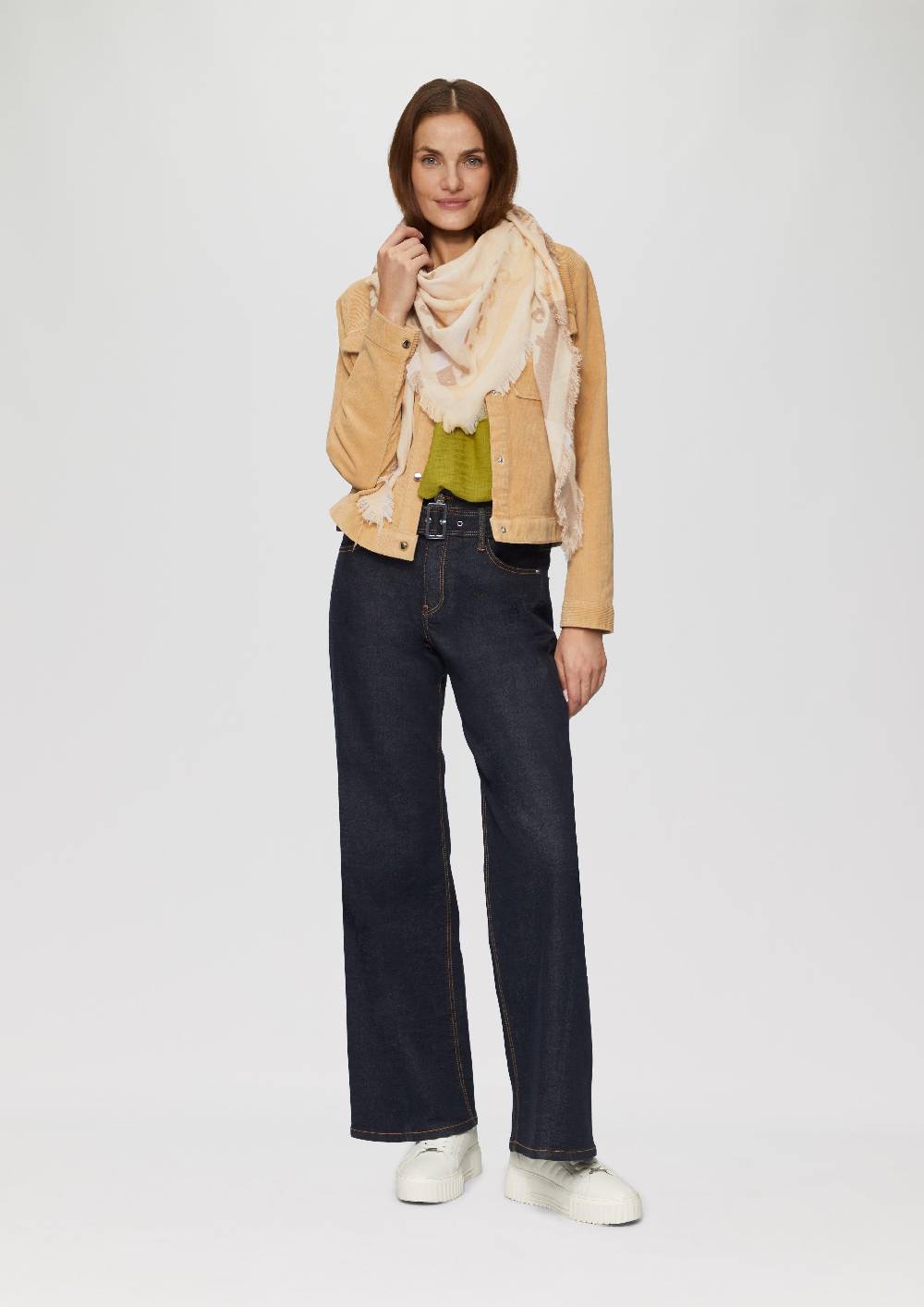 S.Oliver Gemusterter Schal Aus Viskosemix