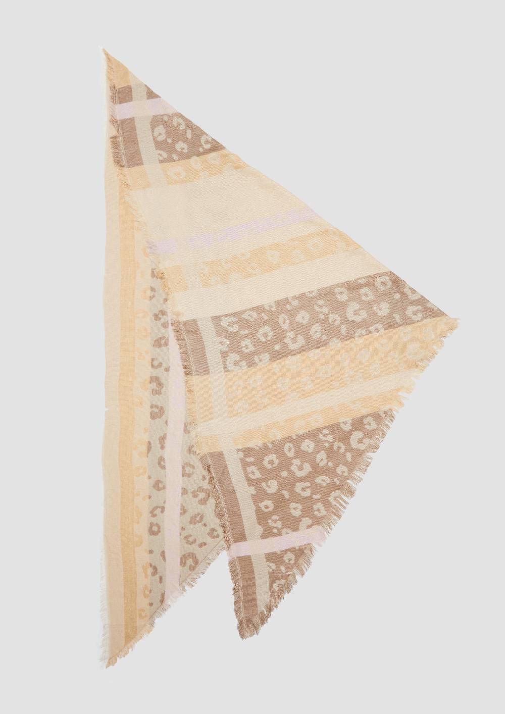 S.Oliver Gemusterter Schal Aus Viskosemix