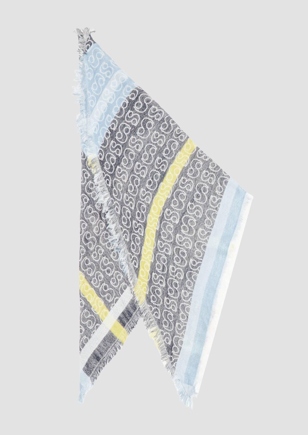 S.Oliver Gemusterter Schal Aus Viskosemix