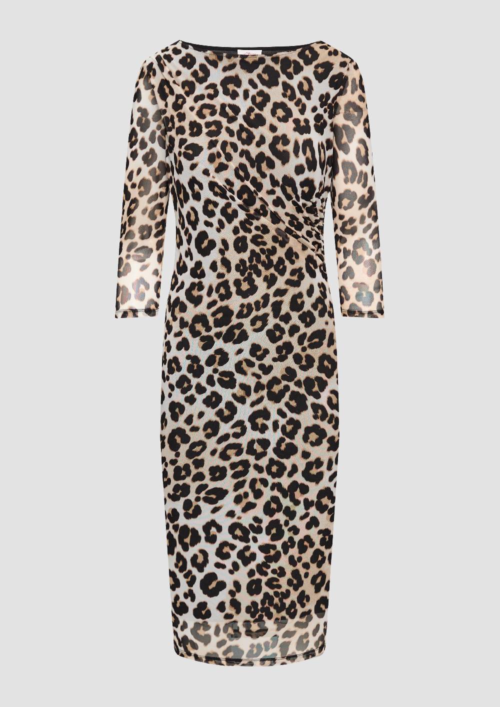 S.Oliver Gemustertes Mesh-Kleid Im Slim Fit