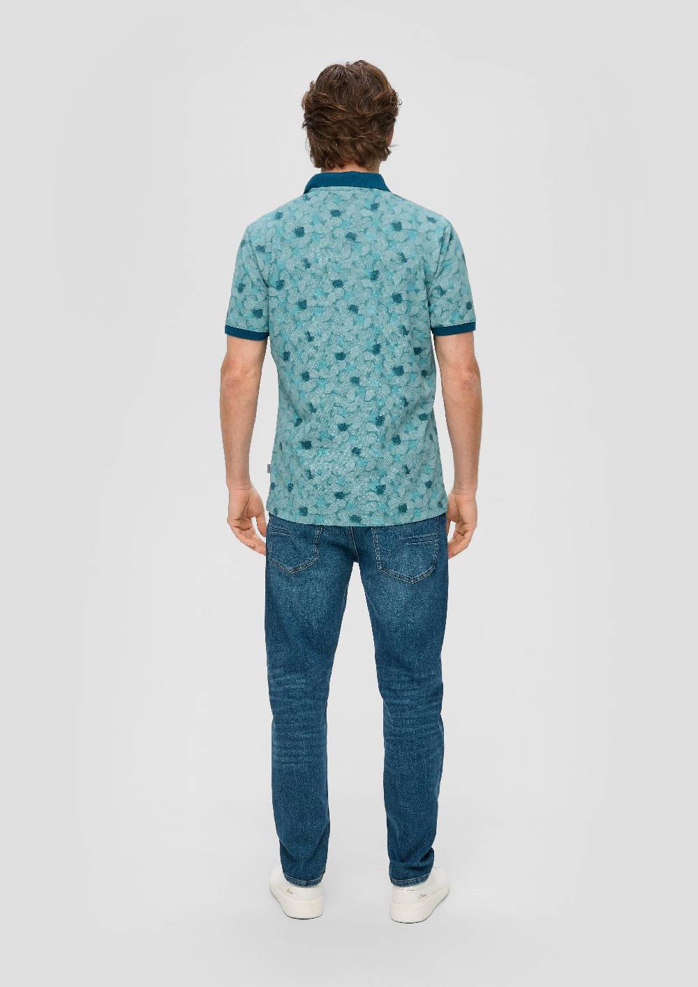 S.Oliver Gemustertes Poloshirt Aus Baumwolle